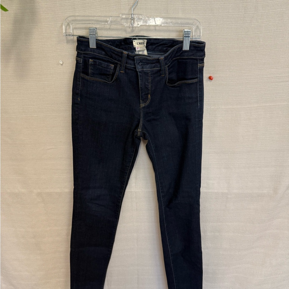 L'AGENCE Women's Dark Blue Skinny Jeans